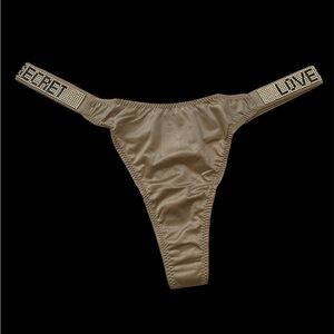 Tan Thong with Rhinestone Detail
